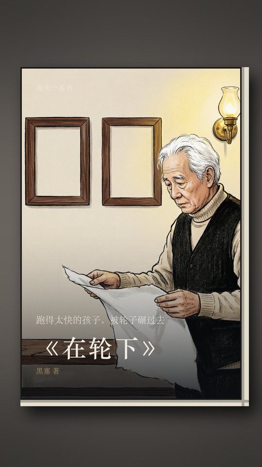 《在轮下》封面